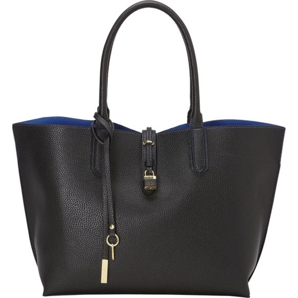 tutilo Handbags - Tutilo Black Blue Handbag Tote Bag Laptop Bag